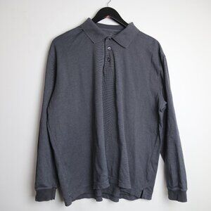 Vintage VanHeusen-Studio Men's Collared Quarter Button Long Sleeve Size Large